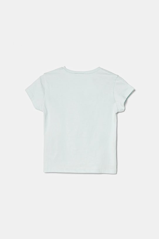 United Colors of Benetton tricou de bumbac pentru copii 3I1XG10J1.P.Seasonal turcoaz SS25