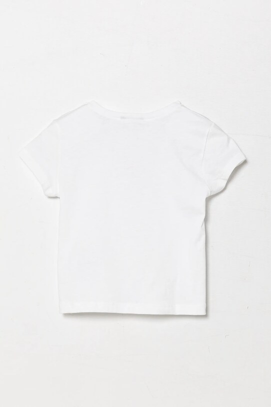 Дитяча бавовняна футболка United Colors of Benetton 3I1XG10HU.P.Seasonal білий SS25