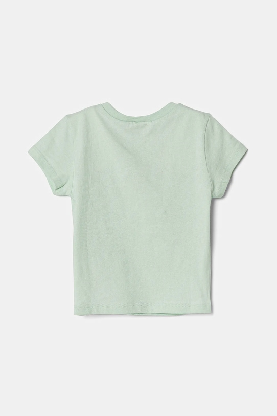 Παιδικό βαμβακερό μπλουζάκι United Colors of Benetton 3I1XG10HU.P.Seasonal πράσινο SS25