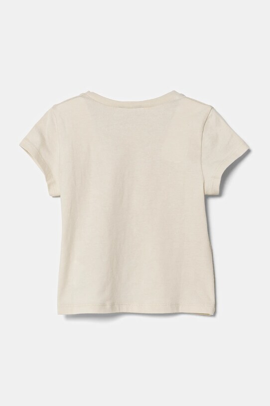 United Colors of Benetton tricou de bumbac pentru copii 3I1XG10HU.P.Seasonal bej SS25