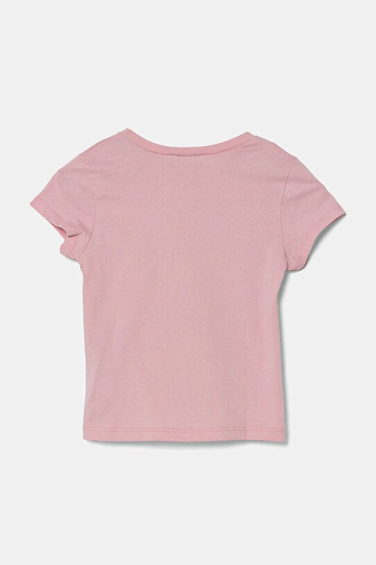Dječja pamučna majica kratkih rukava United Colors of Benetton 3I1XG10HU.P.Seasonal roza SS25