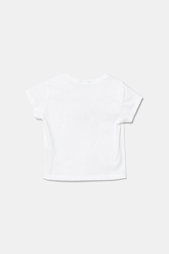 United Colors of Benetton tricou de bumbac pentru copii 3I1XG10J2.P.Seasonal alb SS25