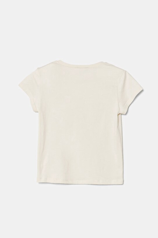United Colors of Benetton tricou de bumbac pentru copii 3I1XG10J2.P.Seasonal bej SS25