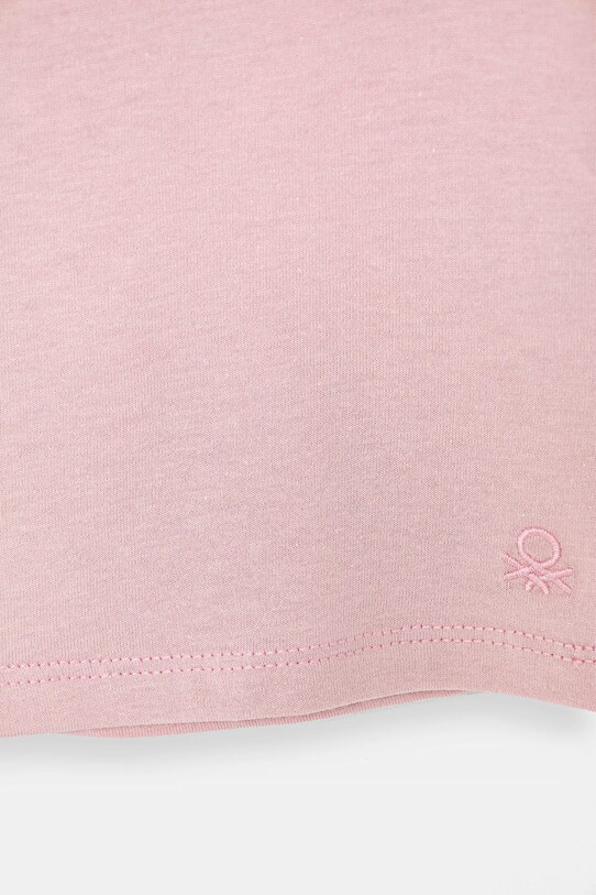 Дівчинка Дитяча бавовняна футболка United Colors of Benetton 3I1XC109V.G.Season.PPYA рожевий