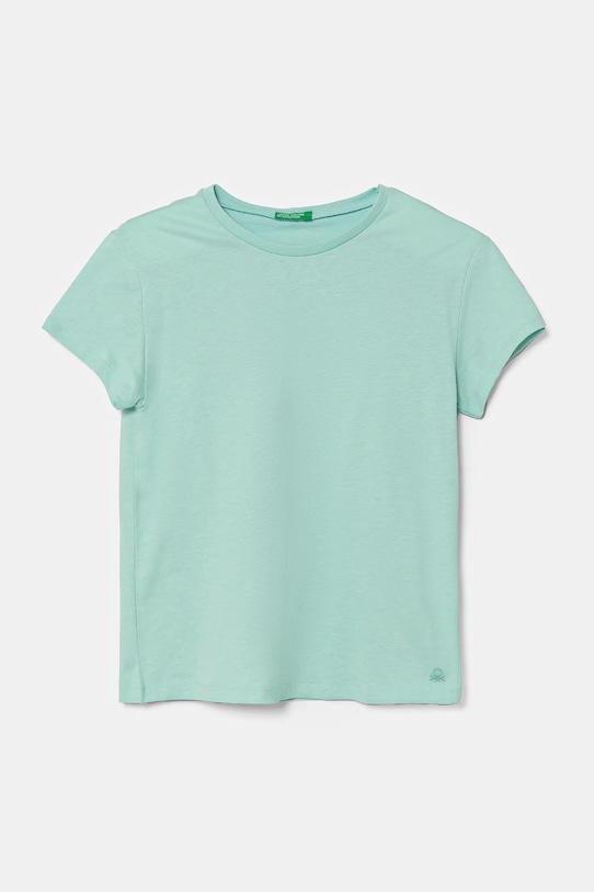 Дитяча бавовняна футболка United Colors of Benetton бавовна бірюзовий 3I1XC109V.G.Season.PPYA