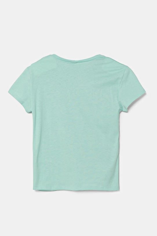 Дитяча бавовняна футболка United Colors of Benetton 3I1XC109V.G.Season.PPYA бірюзовий SS25