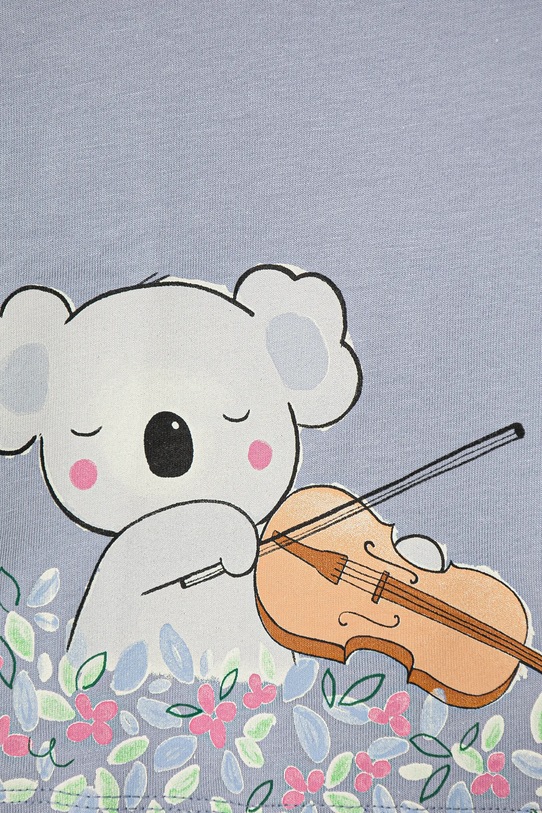 Дівчинка Бавовняна футболка для немовлят United Colors of Benetton 3I1XA105X.W.Seasonal блакитний