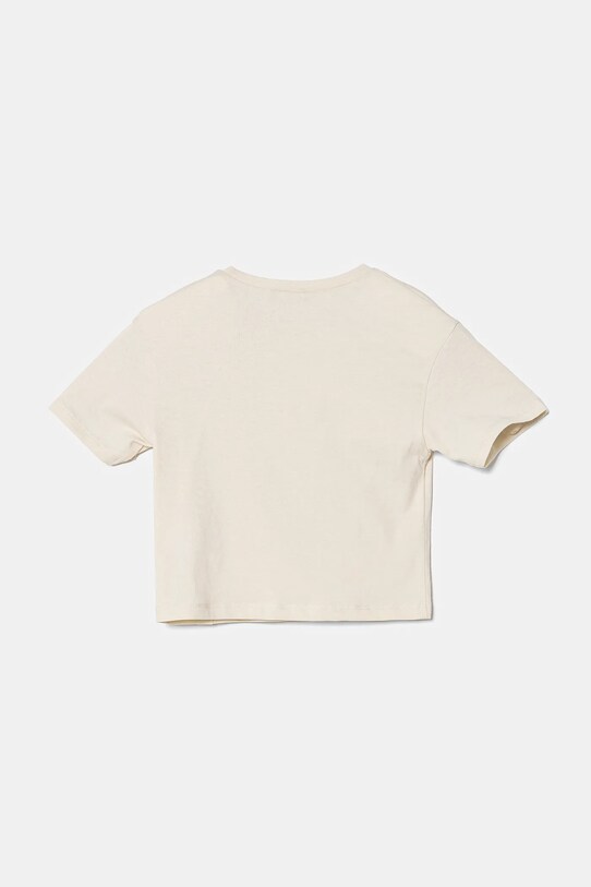 United Colors of Benetton tricou de bumbac pentru copii 3I1XG10IK.P.Seasonal bej SS25