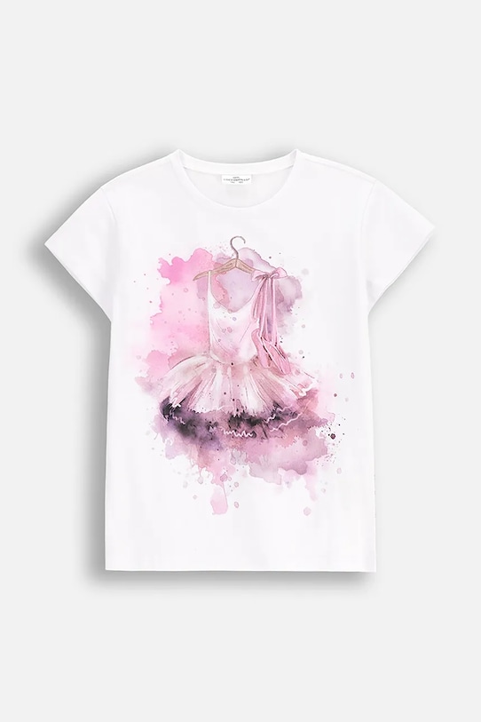 Дитяча футболка Coccodrillo з еластаном білий WC5143202VGA