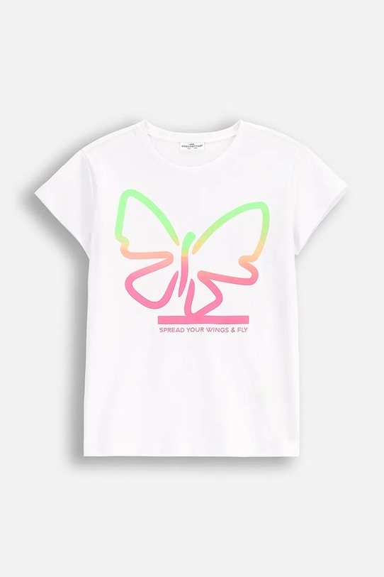 Coccodrillo t-shirt dziecięcy z elastanem biały WC5143207VGA