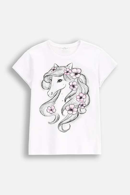 Coccodrillo tricou copii print alb WC5143220VGA