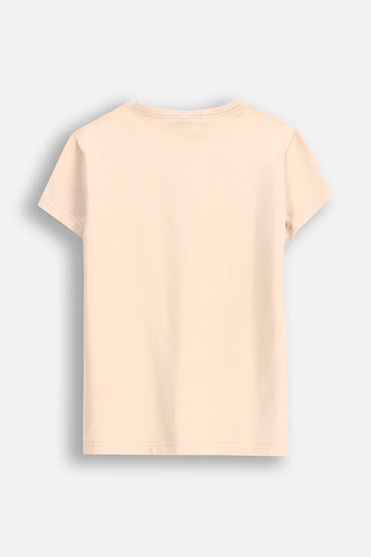 Coccodrillo t-shirt dziecięcy WC5143223VGA beżowy SS25