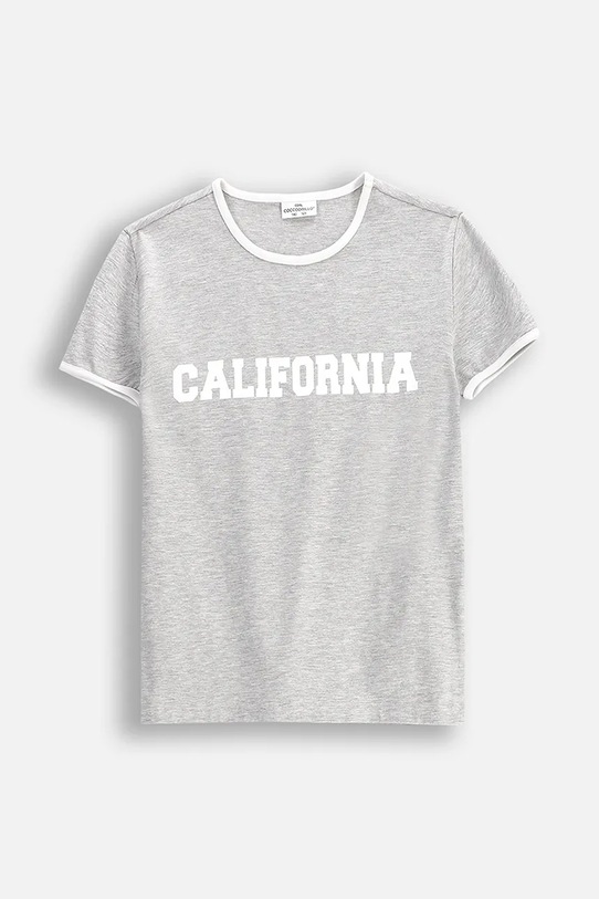 Παιδικό μπλουζάκι Coccodrillo στάμπα γκρί WC5143229VGA