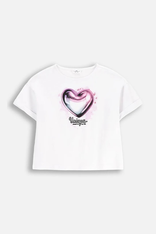 Coccodrillo t-shirt dziecięcy z elastanem biały WC5143201CGJ