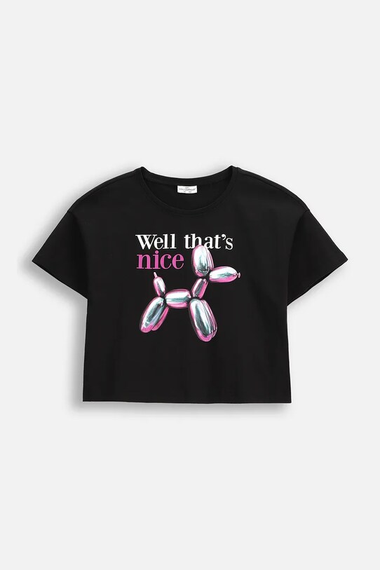 Coccodrillo tricou copii print negru WC5143202CGJ