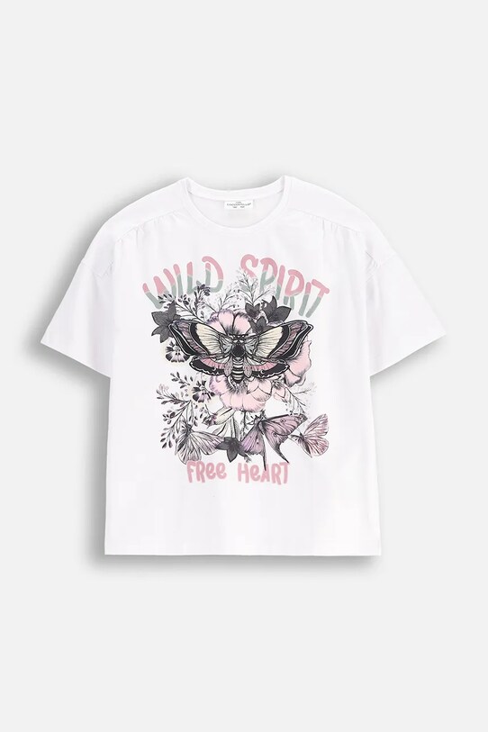 Coccodrillo tricou copii print alb WC5143204DGJ