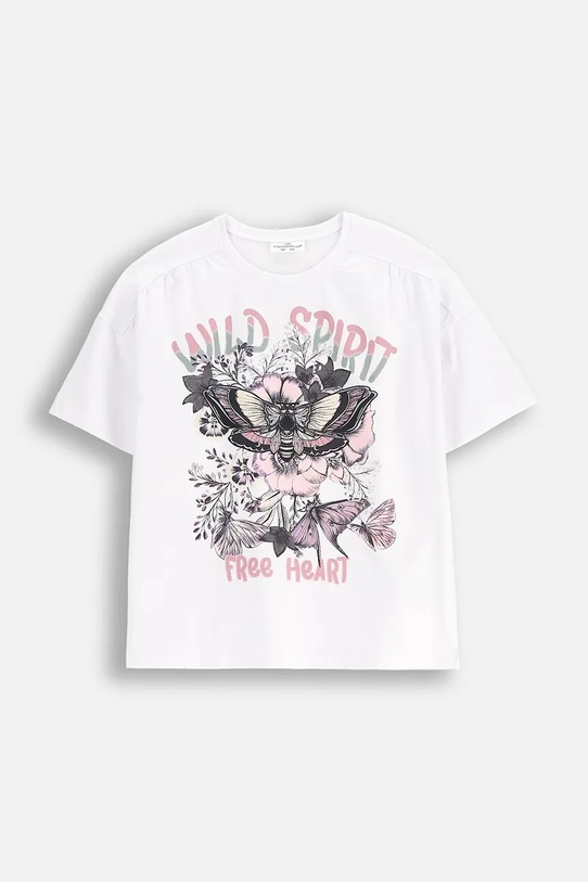 Coccodrillo t-shirt dziecięcy z elastanem biały WC5143204DGJ