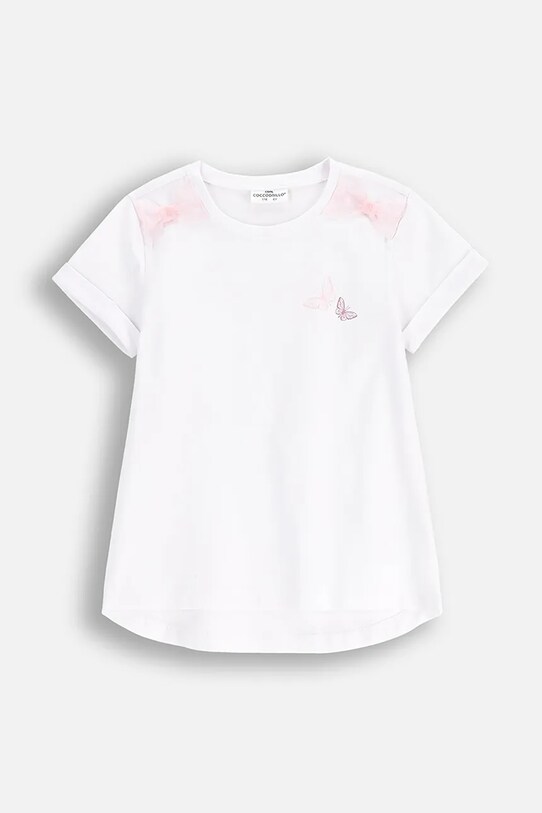 Coccodrillo tricou copii uni alb WC5143202DGK