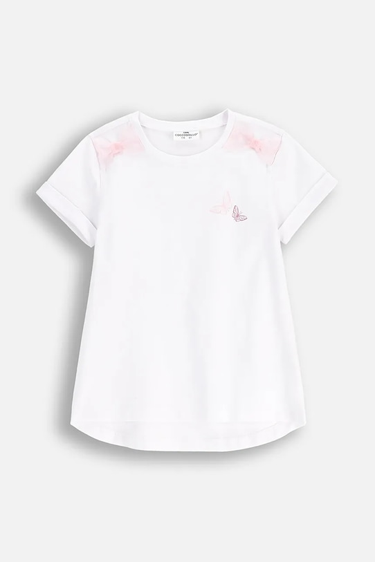 Coccodrillo t-shirt dziecięcy z elastanem biały WC5143202DGK
