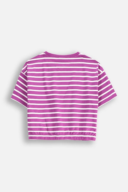 Coccodrillo t-shirt dziecięcy WC5143202RGJ fioletowy SS25