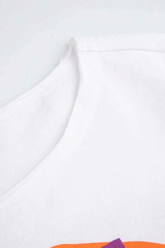 DÍVKA Dětské tričko Coccodrillo WC5143201MGJ bílá