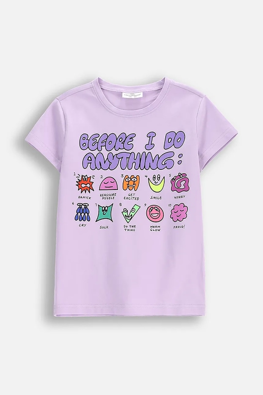 Coccodrillo tricou copii print violet WC5143202VGB