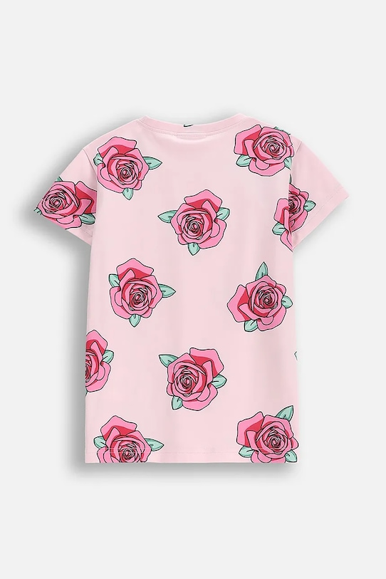Coccodrillo t-shirt dziecięcy WC5143210VGB różowy SS25