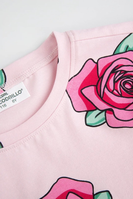Dziewczynka Coccodrillo t-shirt dziecięcy WC5143210VGB różowy