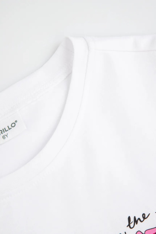 Dziewczynka Coccodrillo t-shirt dziecięcy WC5143211VGB biały