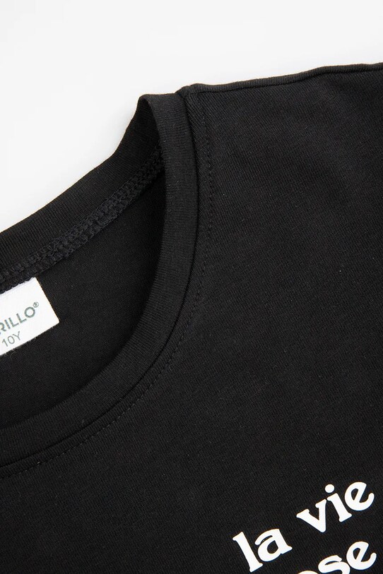 Dziewczynka Coccodrillo t-shirt dziecięcy WC5143212VGB czarny