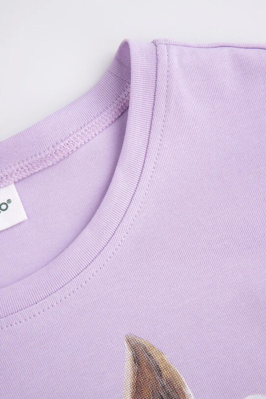 Fete Coccodrillo tricou pentru copii cu două fețe WC5143222VGB violet