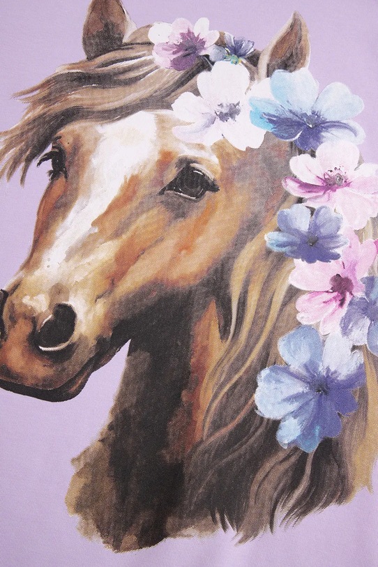 Detské obojstranné tričko Coccodrillo fialová WC5143222VGB