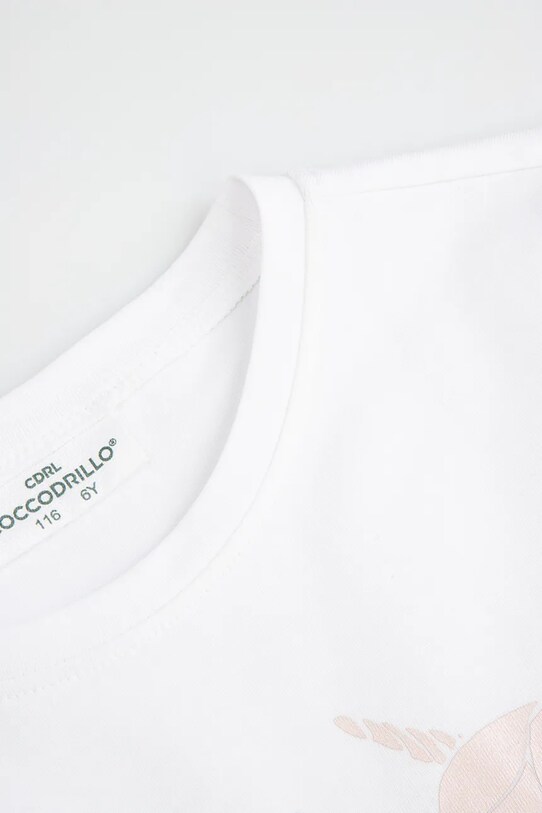 Fete Coccodrillo tricou copii WC5143225VGB alb