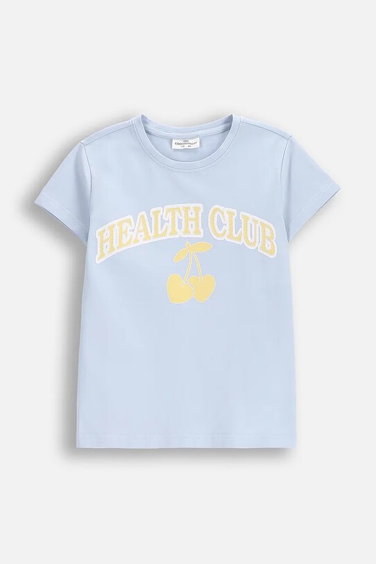 Coccodrillo t-shirt dziecięcy z elastanem niebieski WC5143207VGC