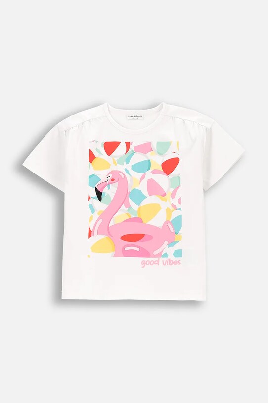 Coccodrillo tricou print alb WC5143202HGK