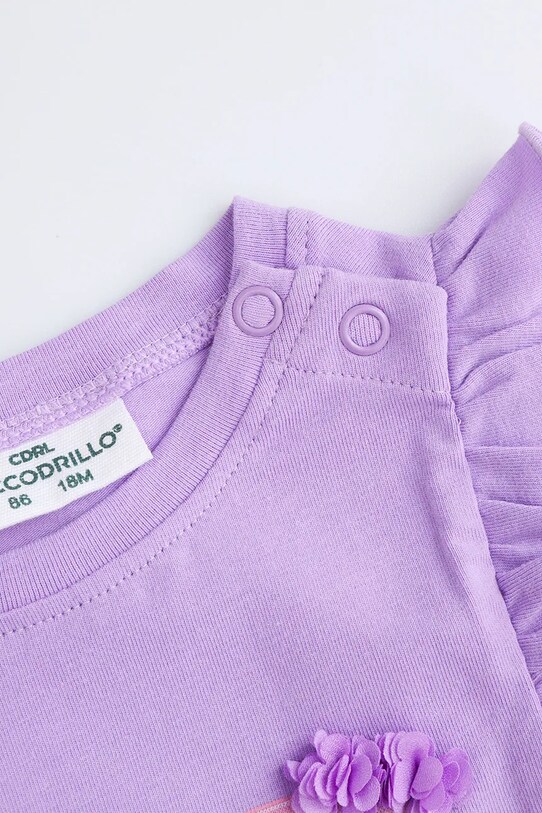 Lány Coccodrillo t-shirt WC5143203HGN lila