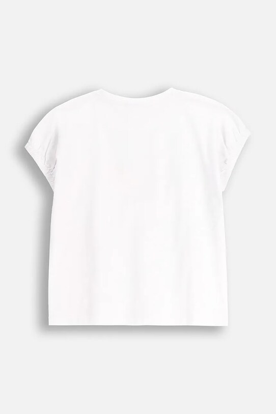 Coccodrillo t-shirt bawełniany dziecięcy WC5143201TGJ biały SS25