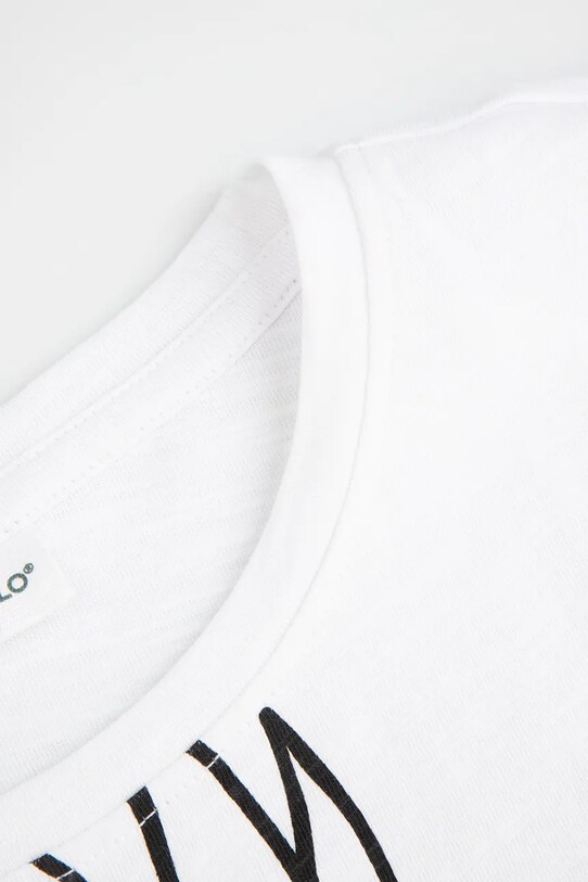 Dziewczynka Coccodrillo t-shirt bawełniany dziecięcy WC5143201TGJ biały