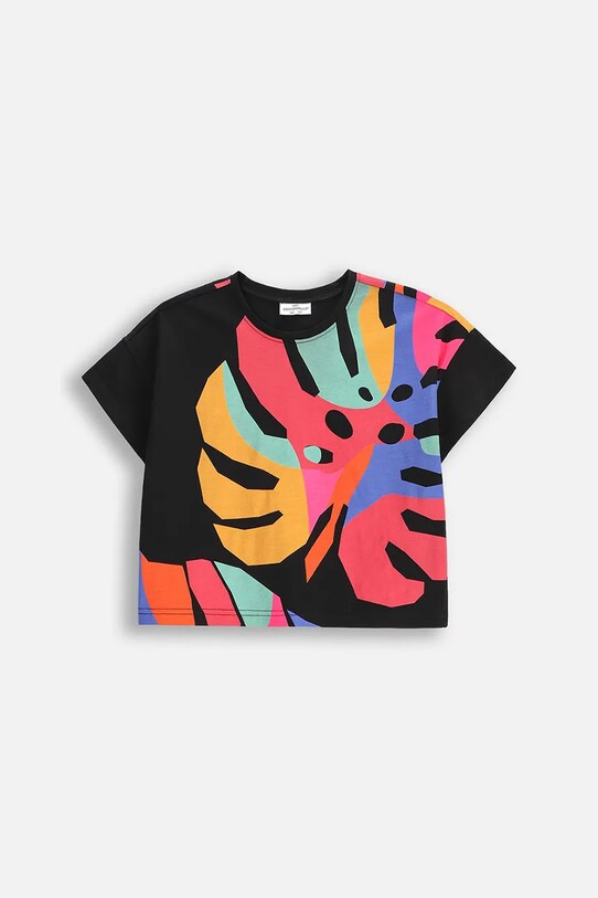 Coccodrillo t-shirt okrągły czarny WC5143203TGJ