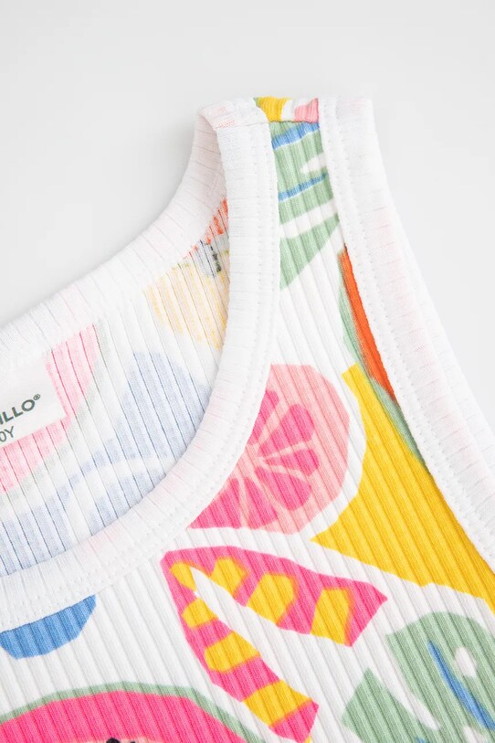 Fete Coccodrillo tricou copii WC5143302TGJ alb