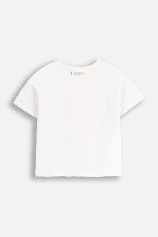 Dětské tričko Coccodrillo WC5143201TGK bílá SS25