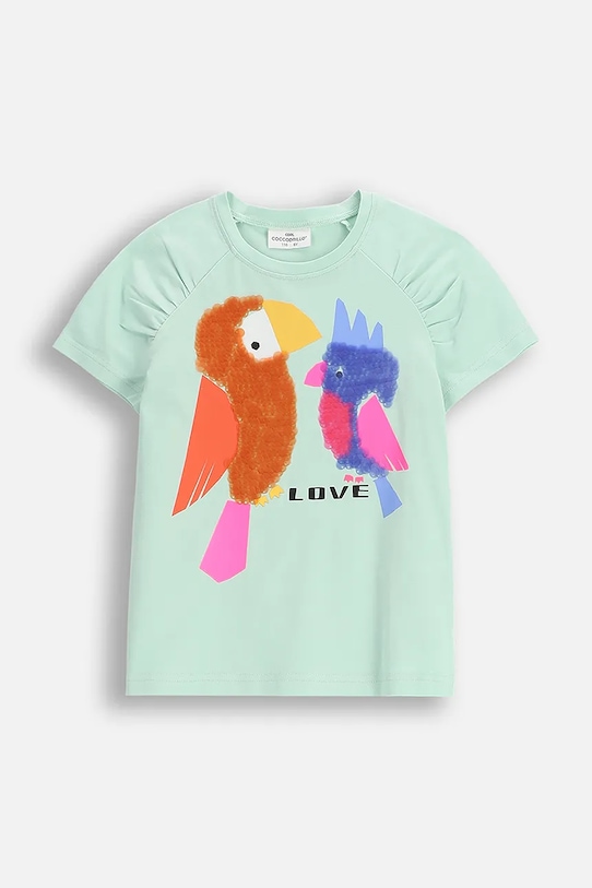 Coccodrillo t-shirt dziecięcy z elastanem zielony WC5143202TGK