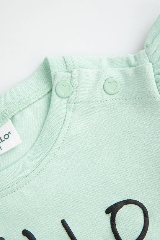 DÍVKA Kojenecké tričko Coccodrillo WC5143202TGN zelená