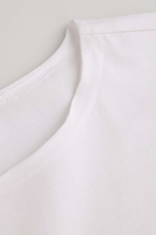 Fete Coccodrillo tricou WC5143202FGJ alb