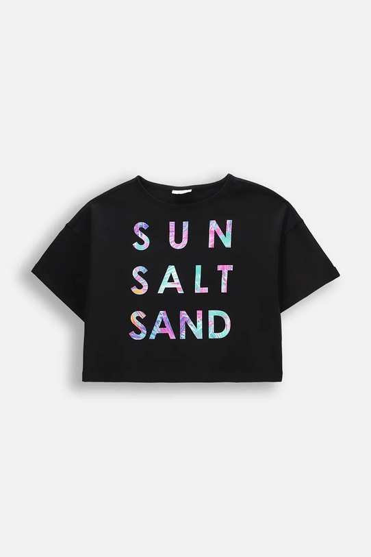 Tričko Coccodrillo s elastanem černá WC5143207IGJ