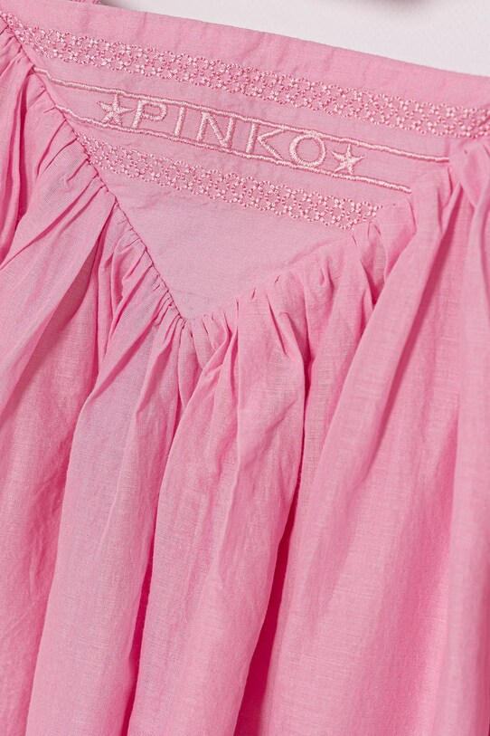 Pinko bluzka bawełniana dziecięca różowy KFTO002.0.CA005