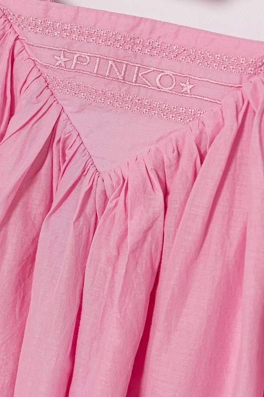 Pinko bluzka bawełniana dziecięca różowy KFTO002.0.CA005