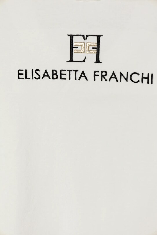 Дівчинка Дитяча футболка Elisabetta Franchi EFTS229.0.JE006.140.158 білий