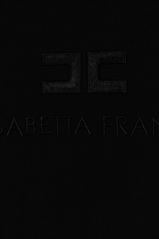 Fete Elisabetta Franchi tricou copii EFTS231.0.JE006.140.158 negru