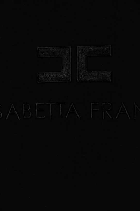 Dziewczynka Elisabetta Franchi t-shirt dziecięcy EFTS231.0.JE006.140.158 czarny